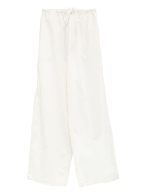 BASERANGE drawstring straight trousers