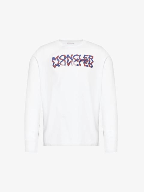 Reflection brand-print cotton-jersey sweatshirt