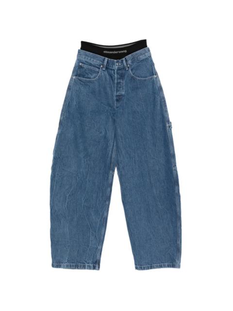 Alexander Wang Prestyled Mid Rise Oversized Jeans