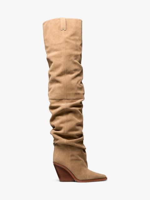 MICHAEL KORS Noemie Suede Over-the-Knee Boot