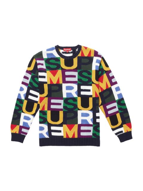 Supreme Supreme Gonz Poems Sweater Olive - SS23SK28 OLIVE | REVERSIBLE