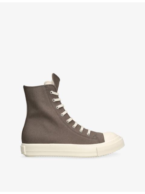 Rick Owens DRKSHDW Contrat-Toe Canvas High-Top Trainers