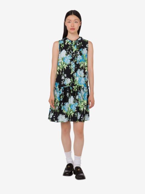 Moschino PRINTED SILK SATIN DRESS