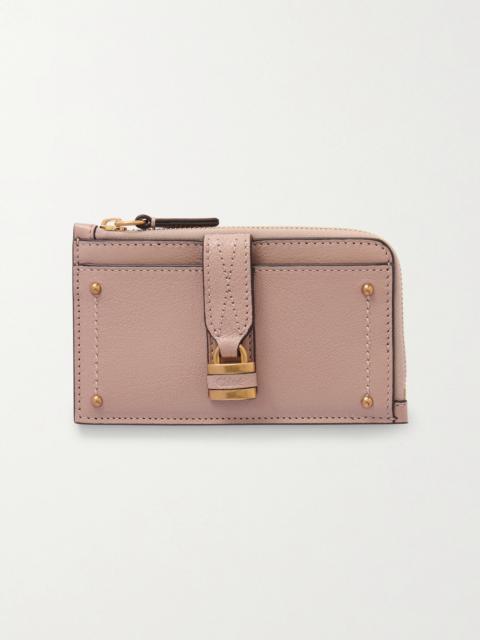 Chloé Paddington Embellished Textured-leather Cardholder