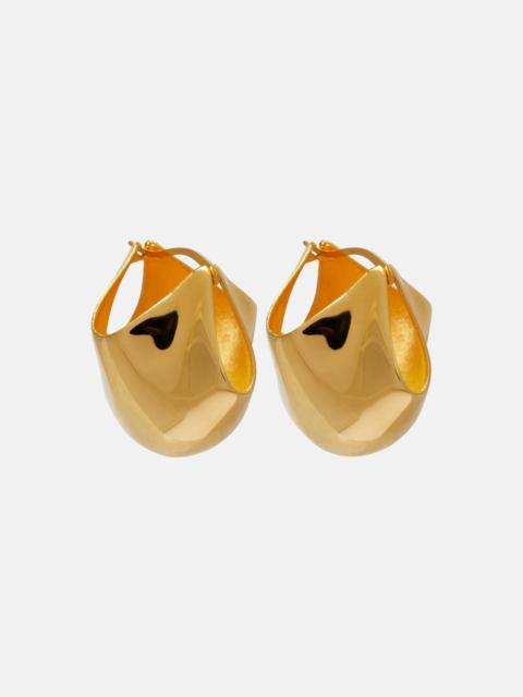 KHAITE Lotus 18kt gold-plated earrings
