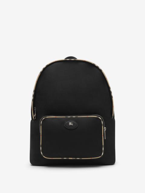 Burberry Check Trim Backpack