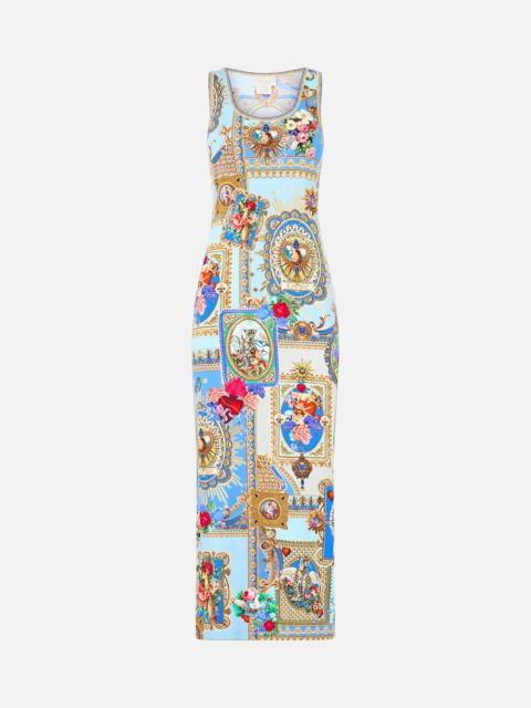 CAMILLA JERSEY SCOOP NECK TANK DRESS VERSES IN VINTAGE