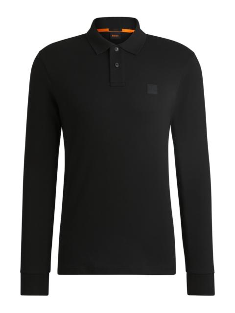 BOSS EXTRA-SLIM-FIT STRETCH-COTTON SHIRT WITH LOGO TAPE