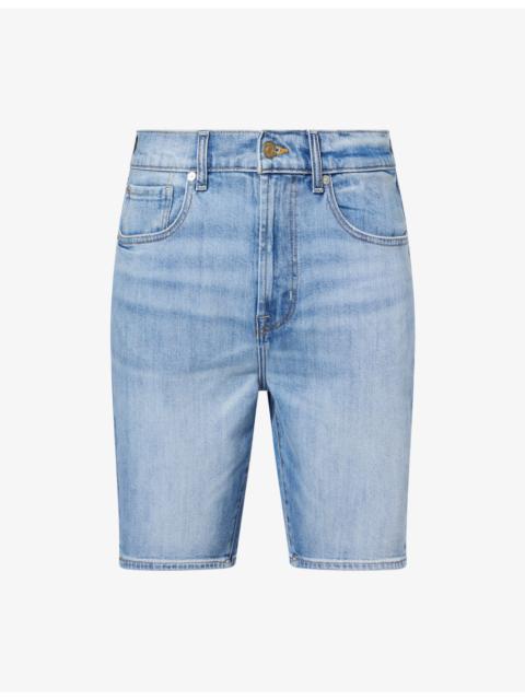7 For All Mankind Heirloom Cotton Denim Shorts
