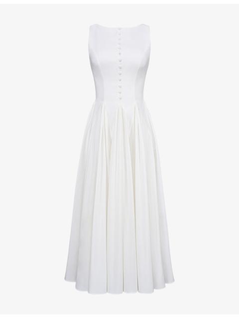 House of CB Azalina Boat-Neck Cotton Maxi Dress