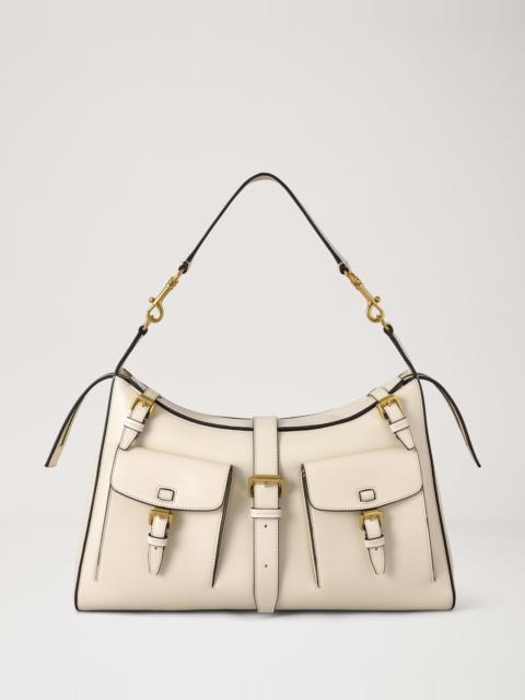 Mulberry Roxanne Shoulder Bag Eggshell High Shine Leather