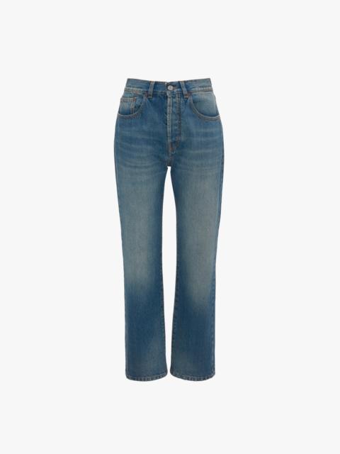 Victoria Beckham Exclusive Victoria Relaxed Jean In Mid Blue