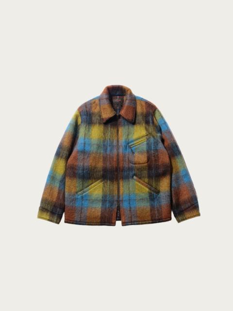 BEAMS PLUS Sports Jacket Wool Plaid - Brown/Turquoise