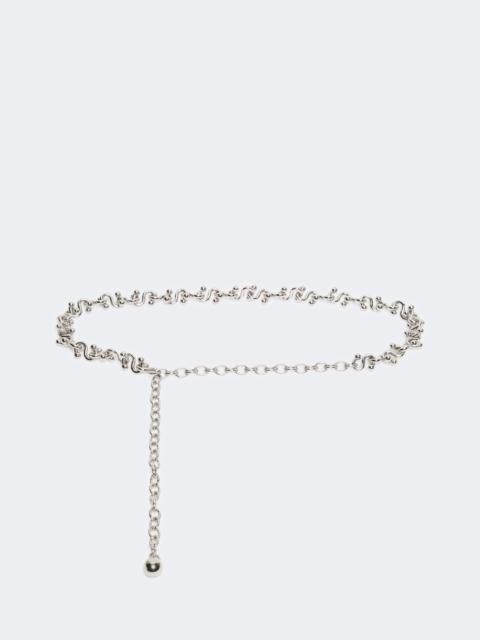 Sportmax BAMBINA Metal belt - PALLADIUM