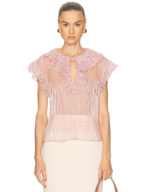 AKNVAS Este Ruffle Top