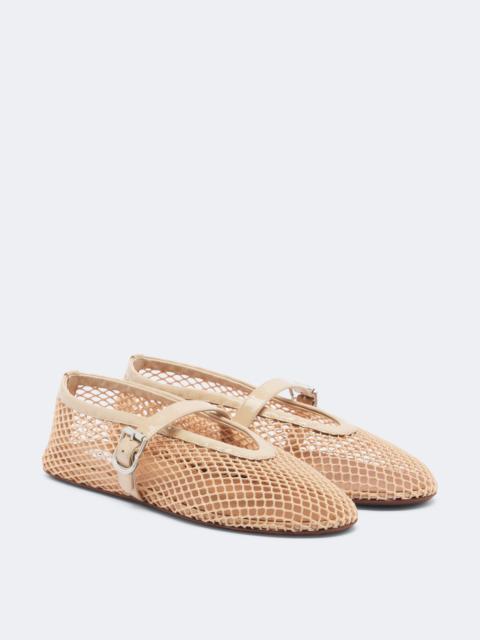 Alaïa Fishnet Mary Jane flats