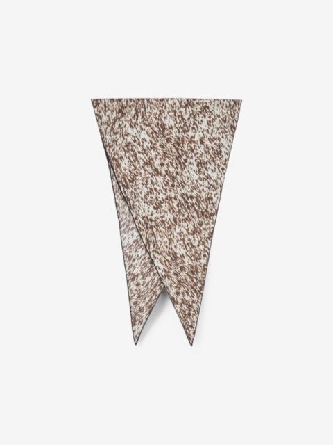 Tod's animal-print diamond-shaped scarf