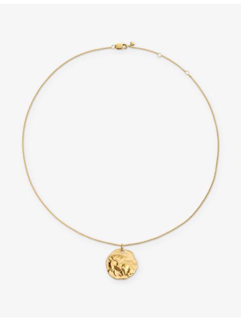 MONICA VINADER Taurus Zodiac 18ct Yellow Gold Vermeil Pendant Necklace