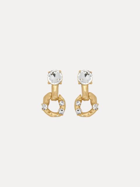 Oscar de la Renta SCRAMBLE CHAIN-LINK EARRINGS