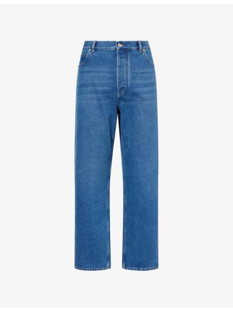 Bottega Veneta Five-Pocket Wide-Leg Denim Jeans