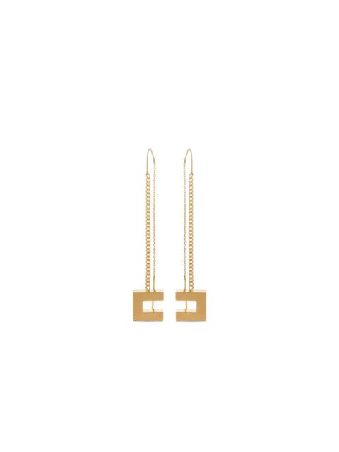 ELISABETTA FRANCHI pendant-logo earrings