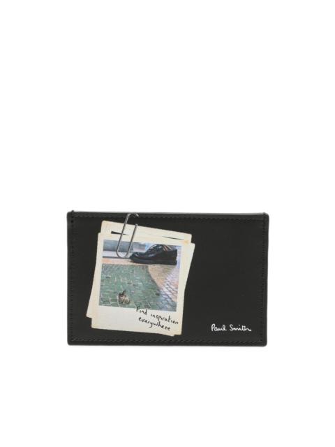 Paul Smith photo-print leather cardholder