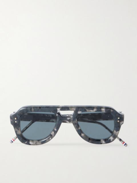 Thom Browne Aviator-Style Tortoiseshell Acetate Sunglasses