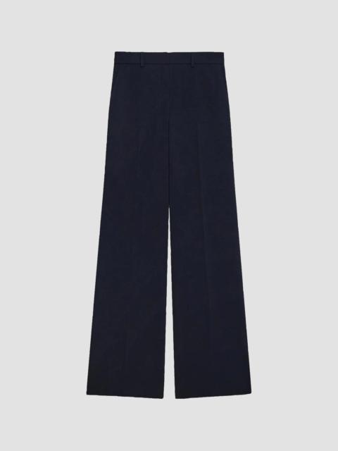 Theory Women's Admiral Crepe Wide-Leg Flare Pants - Midnight Navy