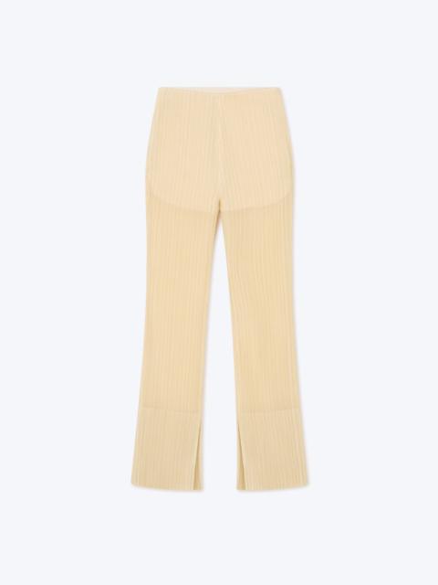 BERRA - Stretch pleat trousers - Creme