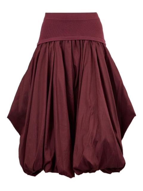 SIMKHAI Corinn taffeta midi skirt