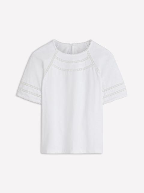 BODEN Poppy Trim Crew T-shirt-White