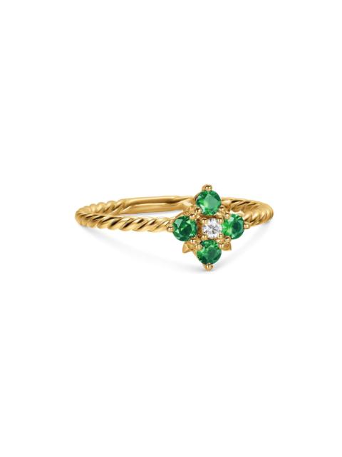 DAVID YURMAN Women's Petite Modern Renaissance Color Ring in 18K Yellow Gold - Emerald