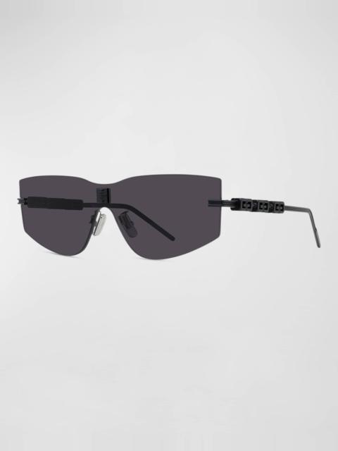 Givenchy Men's 4Gem Rimless Shield Sunglasses