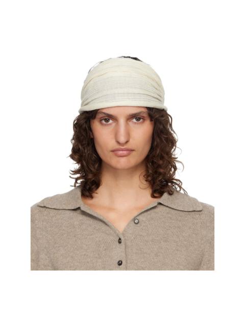 LAUREN MANOOGIAN Off-White Plisse Headband
