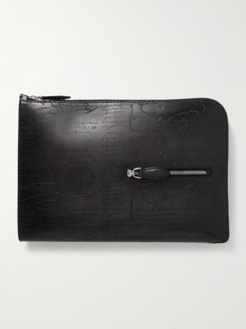 Berluti Nino Scritto Venezia Leather Pouch