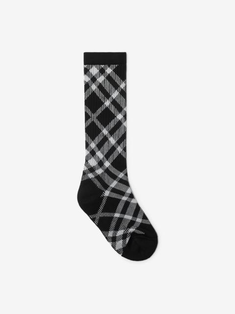 Burberry Check Cotton Blend Socks