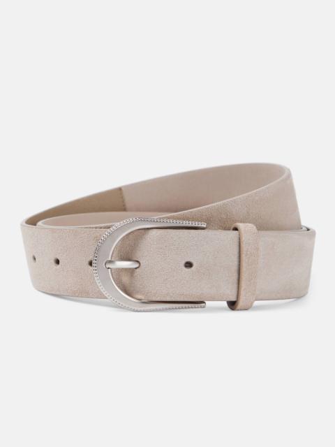 Suede belt