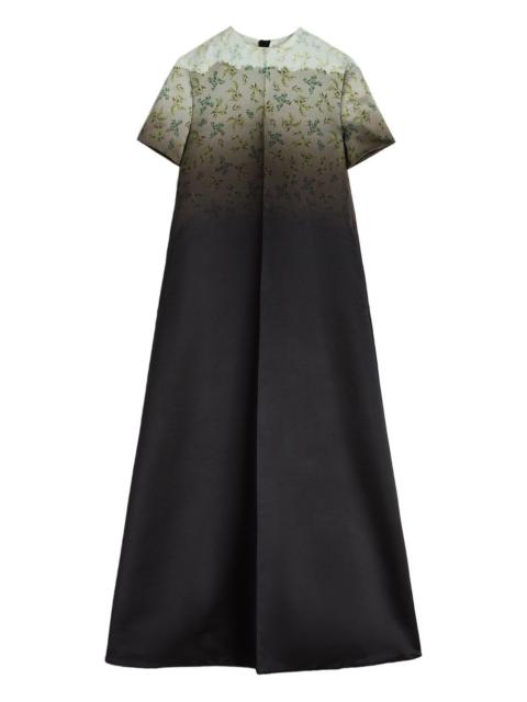 Jil Sander gradient floral-print maxi dress