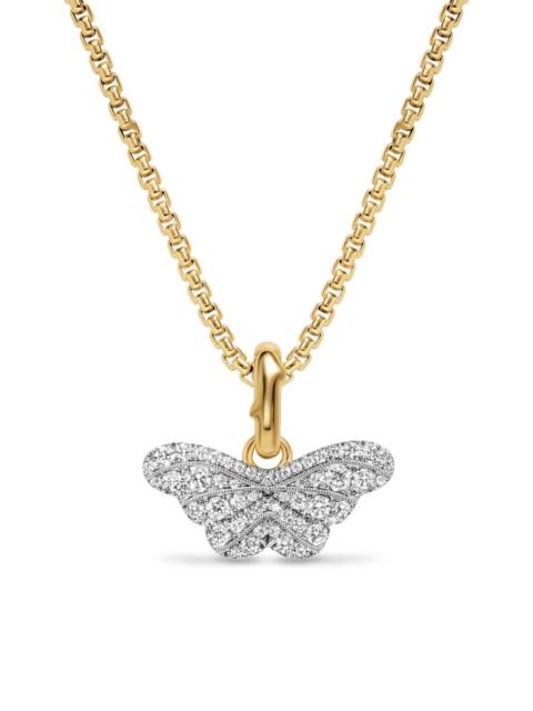 DAVID YURMAN Women's Butterfly Amulet in 18K White and Yellow Gold with Diamonds, 9.1MM - Diamond