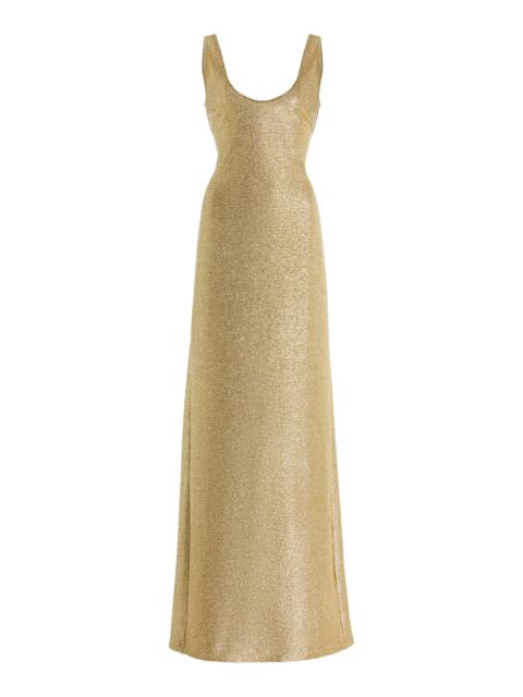 FRANÇOISE Exclusive La Isla Nina Metallic Jersey Maxi Dress