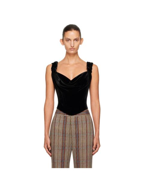 Vivienne Westwood Black & Green Sunday Corset Top