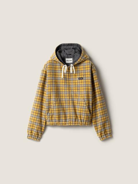 Miu Miu Plaid blouson jacket