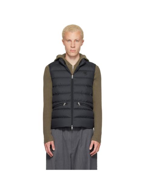 Moncler Black Treompan Down Vest