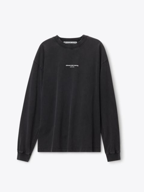 Alexander Wang LOGO PRINT LONG SLEEVE TEE