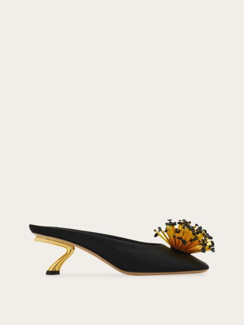 FERRAGAMO S-shaped heel mule
