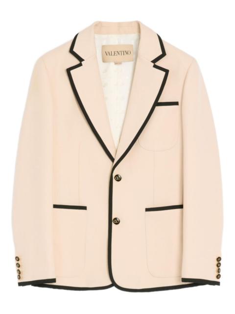 Valentino single-breasted piping blazer