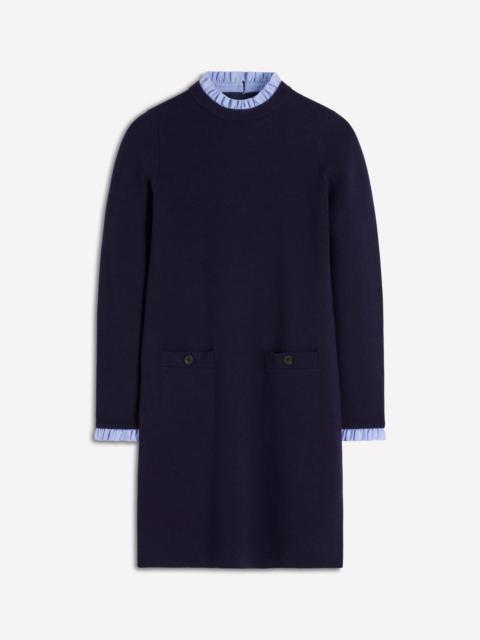 BODEN Trim Knitted Dress-Navy