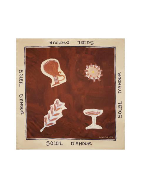ALÉMAIS Soleil D'Amour Silk Scarf