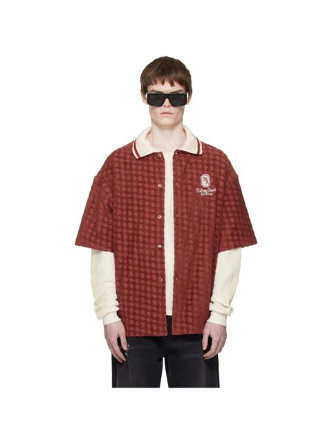 AMIRI Red MA 'Chateau' Oversized Shirt