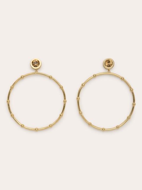 RAMY BROOK Angely Drop Hoop Earrings